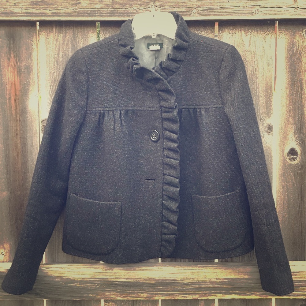 J.Crew Ruffle coat